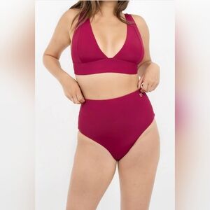 Uluwatu Timeless Bikini Bottom in Red Coral